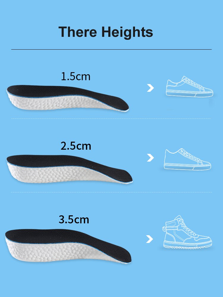 Height increasing Shoe Insoles for Men & Women