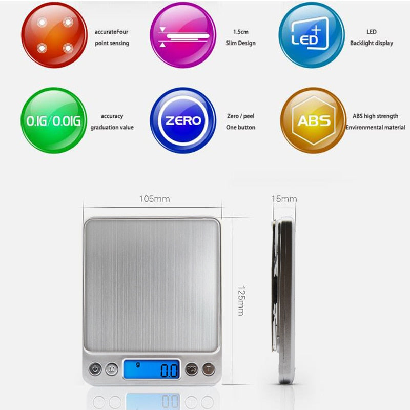 Portable Digital Kitchen Scales