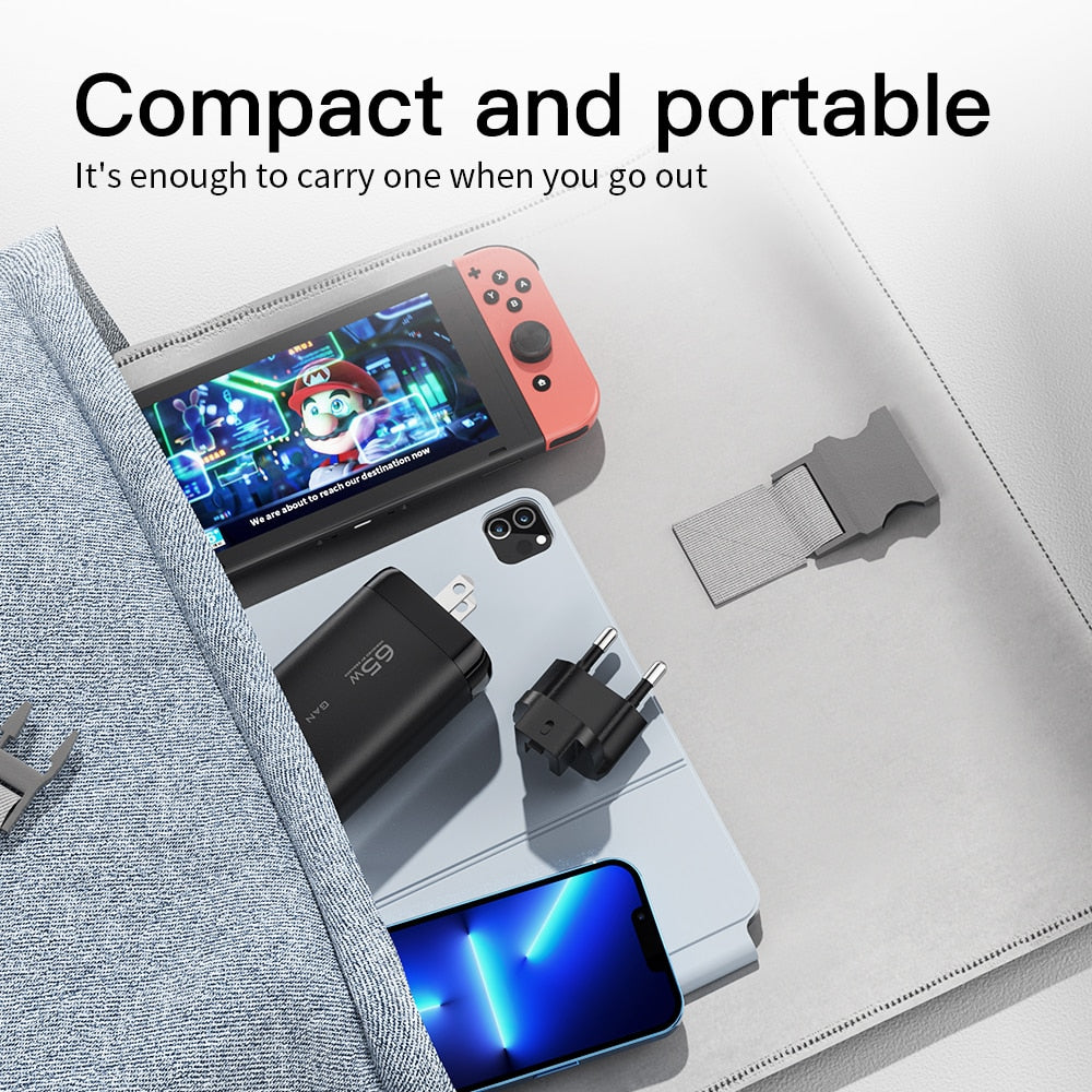 65W Quick Charge USB / Type C Charger