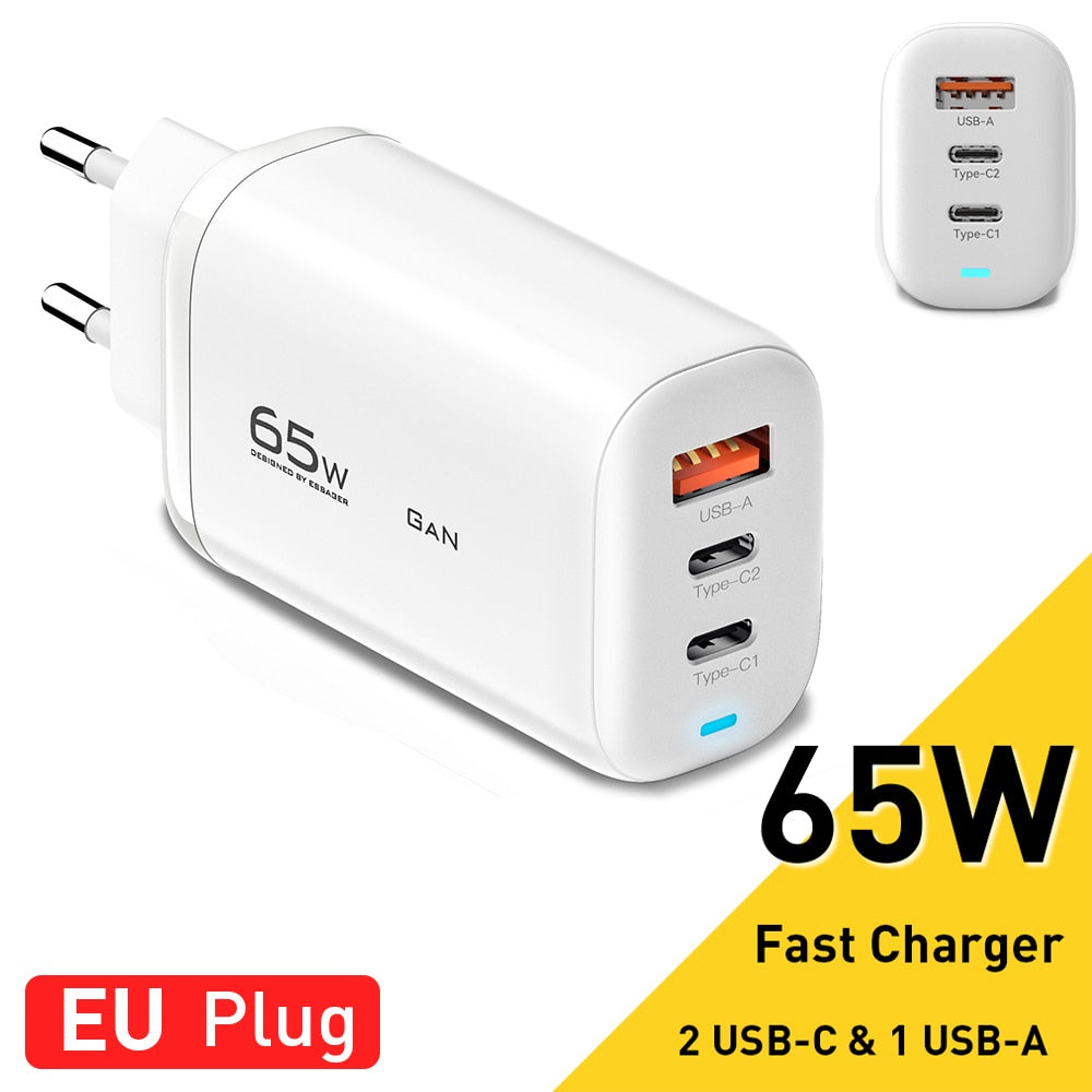 65W Quick Charge USB / Type C Charger