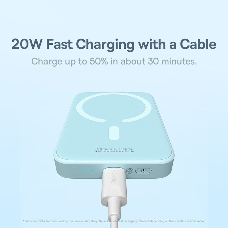 Magnetic Wireless Fast Charge 6000mAh Power Bank
