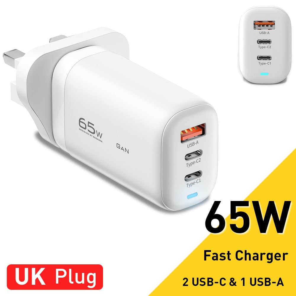65W Quick Charge USB / Type C Charger