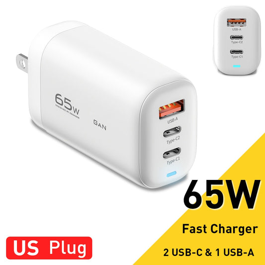 65W Quick Charge USB / Type C Charger